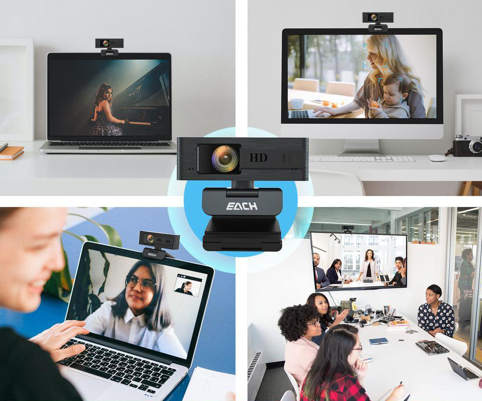 Four usage scenarios including live broadcasting, pictures and records, live streaming and video chat are on display.